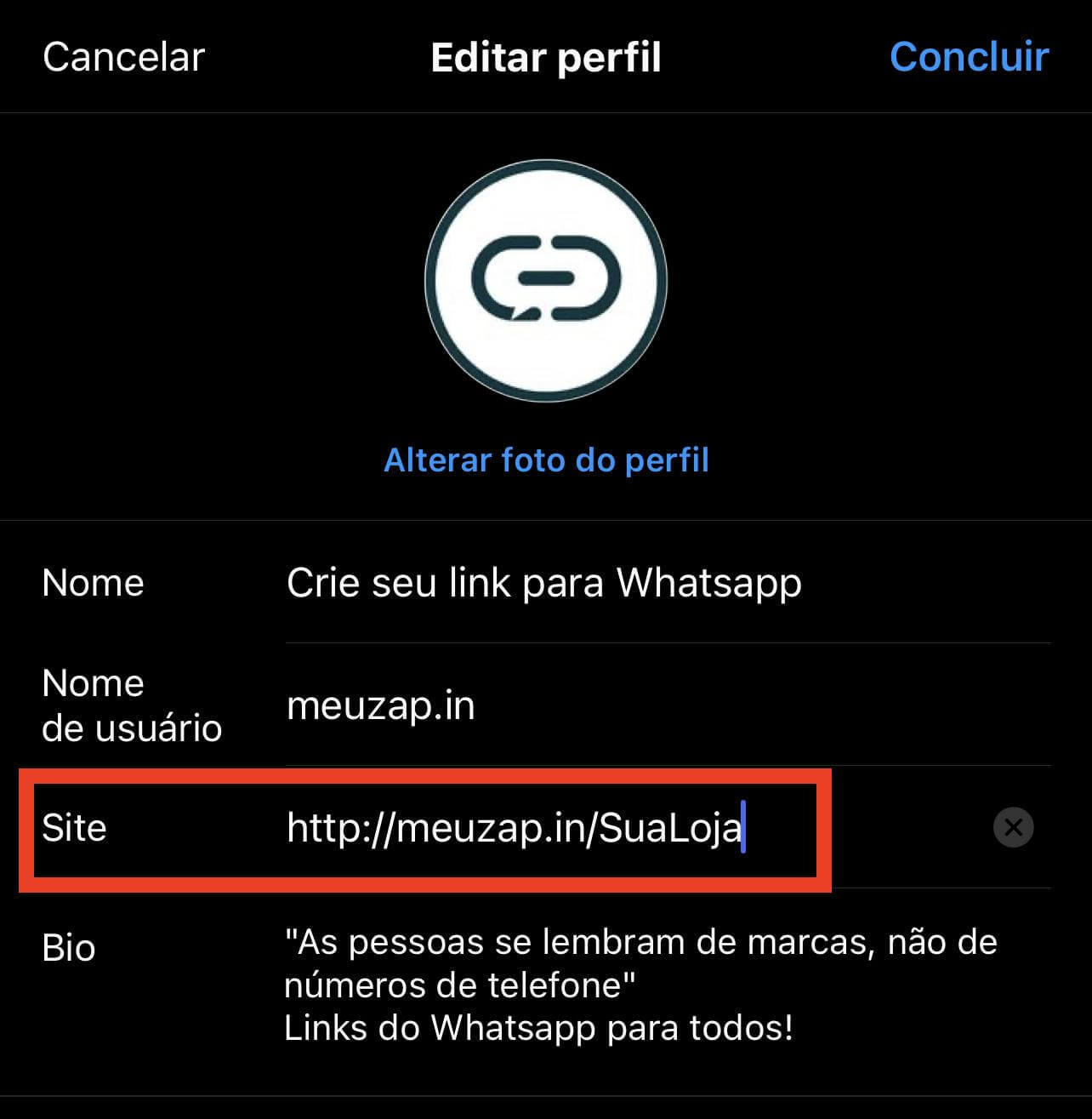 Como Adicionar um Link do WhatsApp na Bio do Instagram