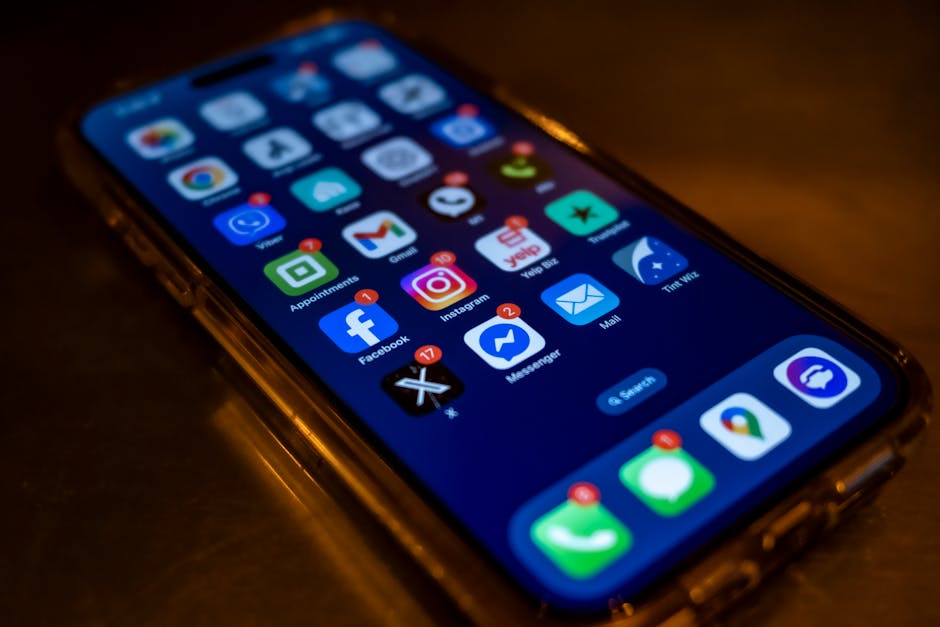 Foto profissional grátis de acessibilidade móvel, alertas de notificação, android